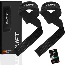 XLIFT Straps Gym - Weight Lifting Straps - Powerlifting Straps - Grip Gym - Deadlift - Weight Lifting Straps - Gym Accessories for Men and Women