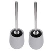 2sets Toilet Bowl Cleaner Brush Lockable Thread Convenient Practical Efficient