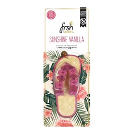 FRSH Scents FR4491 x1 Sunshine Vanilla Scented Pink Hanging Sandal – Lifespan of up to 30 Days – Ideal for Rear-View Mirrors and Hanging Handles
