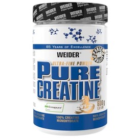 Weider Pure Ideal Quality Creatine Monohydrate Powder, Non Flavoured, Buidling and Repair Muscle, 600 g