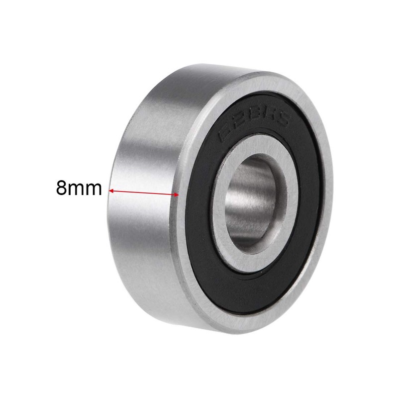 sourcing map 628-2RS Deep Groove Ball Bearings Z2 8mm X