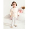 Toddler Girls Flower Knit Sweater Fall Winter Clothes Long Sleeve