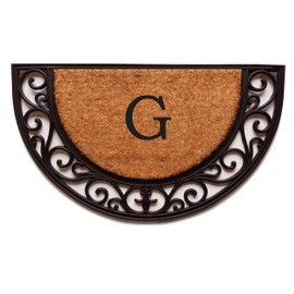 Calloway Mills 100141830G Plantation Arch Monogram Doormat 18" x 30" (Letter G)