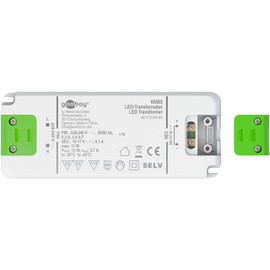 Goobay 65583 LED Transformer 700 mA/12 W/LED Transformer for Constant Current/LED Driver Constant Current Source/Transformer Interior Lighting/Power Supply Light