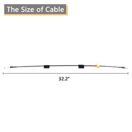 Rear Door Upper Latch Cables compatible for Ford F150 1997-2003 Heritage F150 2004 F250 1997-1999 Left & Right Back Door Upper Latch Cables Repair Kit 32.2 Inch