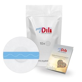 Plasters Overpatches for The Freestyle Libre 2 Sensor DiaTape Aqua myDili Size 10 Pieces