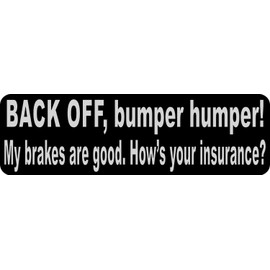 StickerTalk Back Off Bumper Humper Magnet, 10 inches by 3 inches