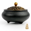 Incense Burner Incense Holder Ceramic with Lid Fire Retardant Cotton
