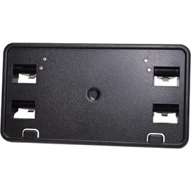 DAT AUTO PARTS Front Bumper License Plate Frame Tag Mounting Bracket Holder Replacement for 2018-2020 Ford F-150 Models Without Engine Heater Black Textured Plastic FO1068180 JL3Z17A385AA