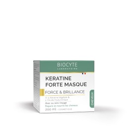 BIOCYTE Haarmaske Keratin pflanzlich – repariert, pflegt & schützt das Haar – Hyaluronsäure, Sheabutter, Kokosöl – 200 ml