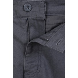 Mountain Warehouse Lakeside Mens Shorts - 100% Durable Twill Cotton Cargo Shorts, Durable Shorts, 6 Pockets - for Walking, Running, Hiking & Camping Dark Grey Men's W40