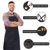 HIUOUIH Men's Kitchen Apron 76 x 68 cm Cooking Apron