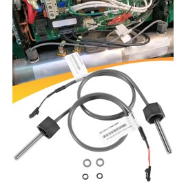 Hot Tub Heater M7 Sensor Kit Replacement for Balboa 32016 30344 30042 30382 Sensors, Compatible with Balboa Spa Heater M7 System, 24" Temp/Hi-Limit, 1/4" Dia Dual Purpose Sensor Hot Tub Heater（2PCS）