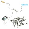 PATIKIL 3-Way Swivel 83lb 10 Pack Cross Line T-Turn Rolling