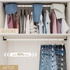 Pants Hangers with Clips,Space Saving Hanging Closet Organizer-6 Tiers Skirt
