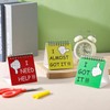 Harloon 12 Pcs I Need Help Mini Flip Chart Signs