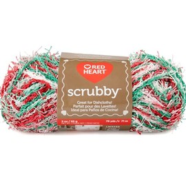 Red Heart Scrubby Yarn – Polyester Specialty Yarn – Jolly