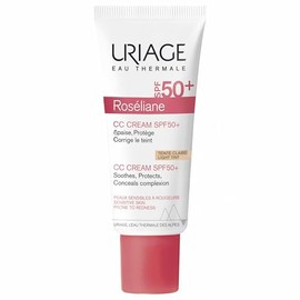 Uriage Roséliane CC Cream SPF50 tono claro 40ml - con Ginseng y Extracto de Algas Pardas oculta el enrojecimiento y unifica el tono de la piel - No...