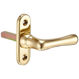Unit Man Window Handle WG Elegant Straight Polished Square Pin 7 x 33 mm, brass, 1 piece, 102240691