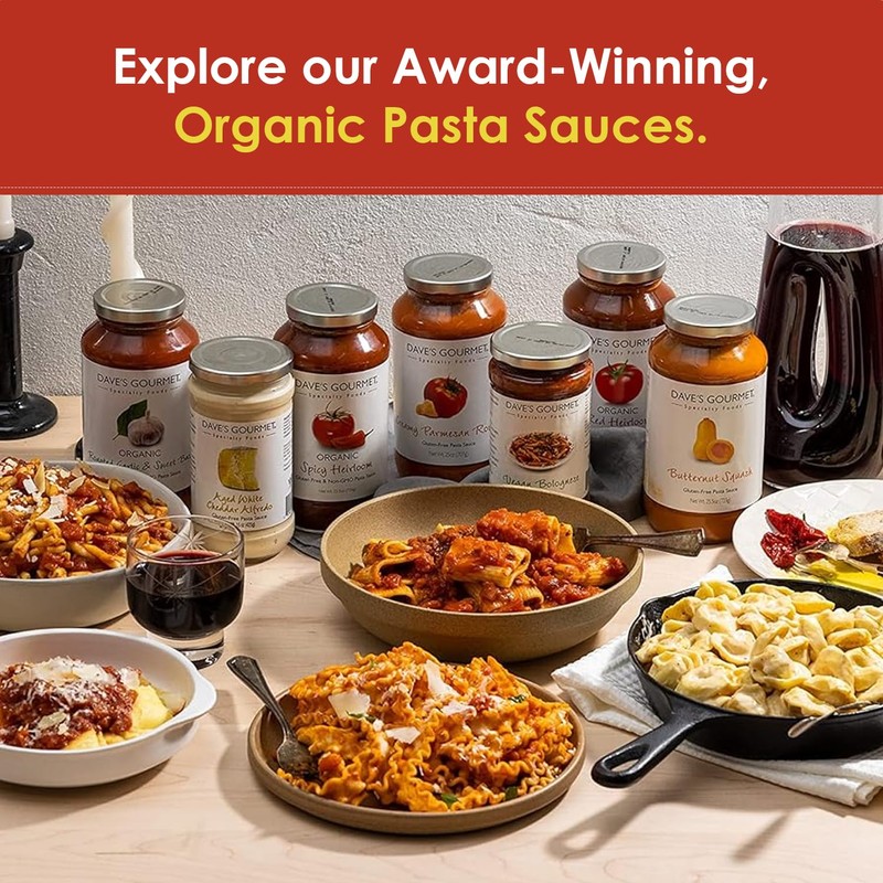 Dave's Gourmet Aged White Cheddar Alfredo Pasta Sauce - Rich