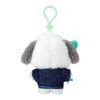 Sanrio 182672 Mascot Holder (Denim Patch) Pochacco Plush Keychain