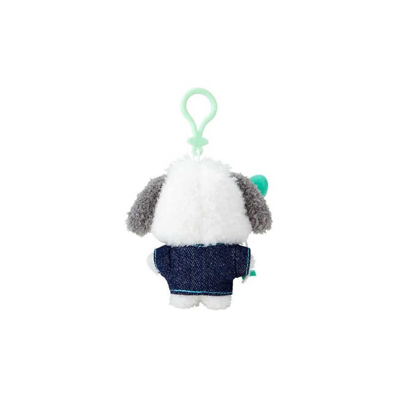 Sanrio 182672 Mascot Holder (Denim Patch) Pochacco Plush Keychain