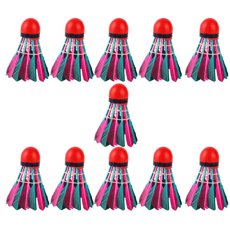 11Pcs/Lot Durable Colorful Badminton Balls Shuttlecocks Sports Training Accessory