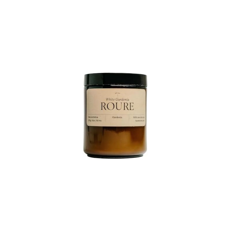 Vela Aromática ROURE "White Gardenia" (Gardenia) - ÚLTIMAS PIEZAS Cera