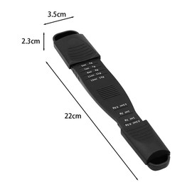 Hsthe Sea Adjustable Measuring Spoon Set 2 Pcs Adjustable Spoon Food Grade Measuring Spoon Adjustable 9 Stalls Cooking Measuring Spoon Double End Dosing Spoon for Sugar/Salt/Coffee