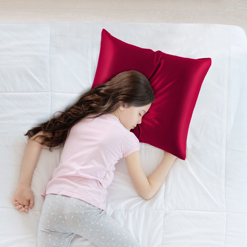 PiccoCasa Silk Pillowcase 19 Momme Silk Pillowcase with Zip Cushion