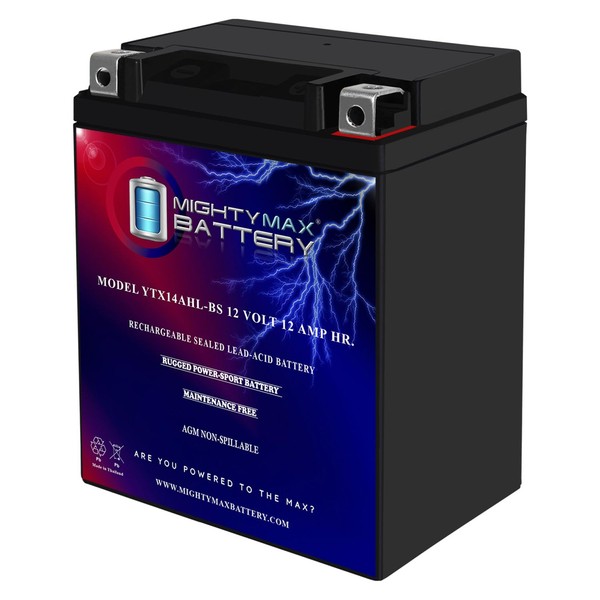 Mighty Max Battery YTX14AHL 12V 12Ah Battery for Kawasaki 650