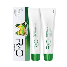 R&O Long-Lasting Fresh Ginger Mint Toothpaste, 3.53 oz - Removes Dental Plaque, Relieves Oral Discomfort, Enhances Oral Health, Maintains Fresh Breath - A Miracle for Oral Hygiene(2 Pack)