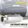 DREAMIZER 2.5 Inch Inlet Muffler Pipe Resonator Stainless Steel Weld-on
