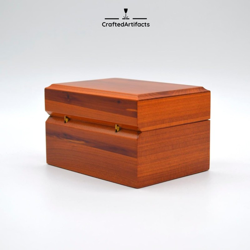 Crafted Artifacts Aromatic Cedar Urn for Human and Pet Ashes,