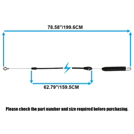 Diskary 532435110 Deck Engagement Cable Fits for Husqvarna Craftsman Poulan AYP YT4000, YS4500 Lawn Tractor Clutch Cable with Spring Assembly 435110 408319 532408319 (532435110 1 Pack)
