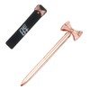 NEO+ Quality metal bow ballpoint pen in rose gold. Stylish