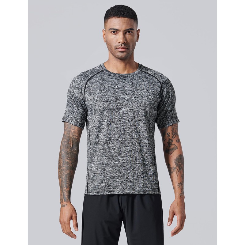 5 Pack Men’s Active Quick Dry Crew Neck T Shirts