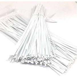 Weststone Brand - 1000pcs Plastic Twist Ties, 7"(180mm) x 1/16"(2mm), White Oval, Re-Usable, Moisture Resistant
