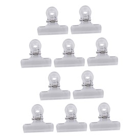 STOBOK 10pcs Binder Clips Plastic Paper Clamps Office Supplies for School and Home for Organizing Notes Bills and Schedules Premium Quality and Safe Material