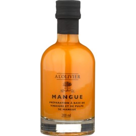 A L'Olivier Mango Fruit Vinegar, 7-Ounce, Yellow