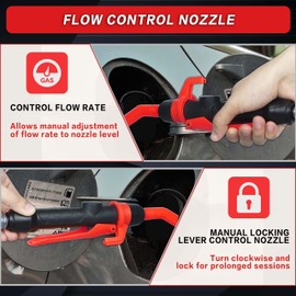 Portable Battery Powered Gas Transfer Pump, Battery Operated Liquid Water/Fuel Transfer Pump with Adjustable Flow Control, 2.2 Gallons per Min, Electric Siphon Pumps for Fuel Diesel Gas Can