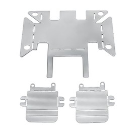 AXSPEED Stainless Steel Skid Plate Chassis Guard Armor Axle Protector for 1:18 TRX4-M TRX4M RC Crawler Car