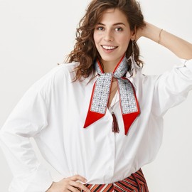 XLIUAX Pack of 6 Women's Hair Towels for Tying Handbags Scarf, Stylish Women's Satin Scarf as Hair Accessories or Bag Handle Decoration, Bohemian Style for Everyday Travel