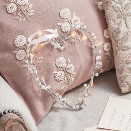 Lights4fun 10er LED Lichterherz LED Herz warmweiß batteriebetrieben Herz Deko Muttertag Muttertagsgeschenk Geschenke zum Muttertag Lichterkranz Fenster