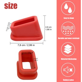 Pack of 2 Car Seat Belt Holder, Car Seat Belt Lock Holder, Buckle Protection for Car Accessories, Seat Belt Holder for Easy Buckling, Red