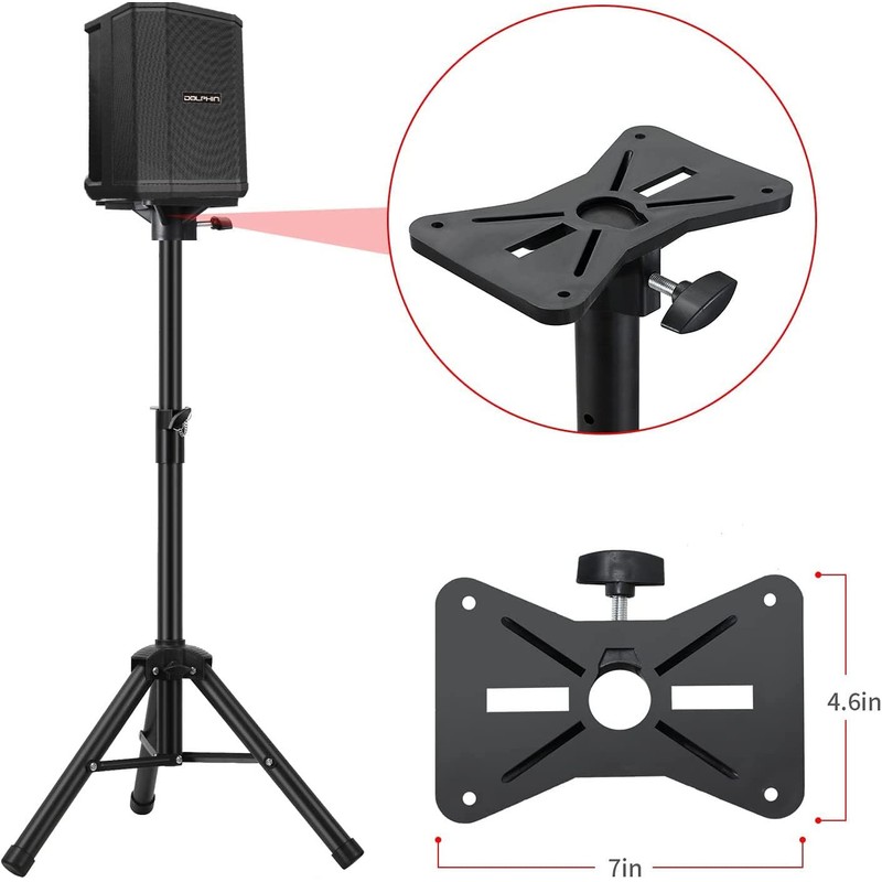 Dolphin ST-200 Speaker Tripod Stand - Adjustable Height from 38"