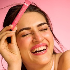 Hyphen Vitamin-Infused Peptide Tinted Lip Balm, Marshmallow, 24 Hrs Moisture, Plumps & Repairs, Pink Shade, 10g