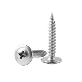 #8×1'' (100 Pack) Truss Head Wood Screws Quick Metal Self-Tapping Screws 410 Stainless Steel