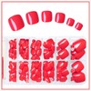 LuckForever 168pc Press on Toenails Women Fake Toe Nails with