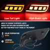 GEEGEETOP Red Lens LED Rear Reflector Bumper Fog Light Assembly